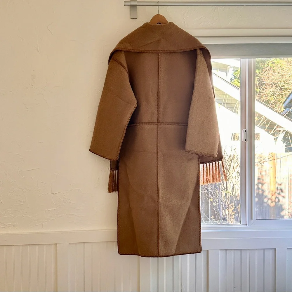 Toteme Embroidered Scarf Coat - Picture 4 of 16